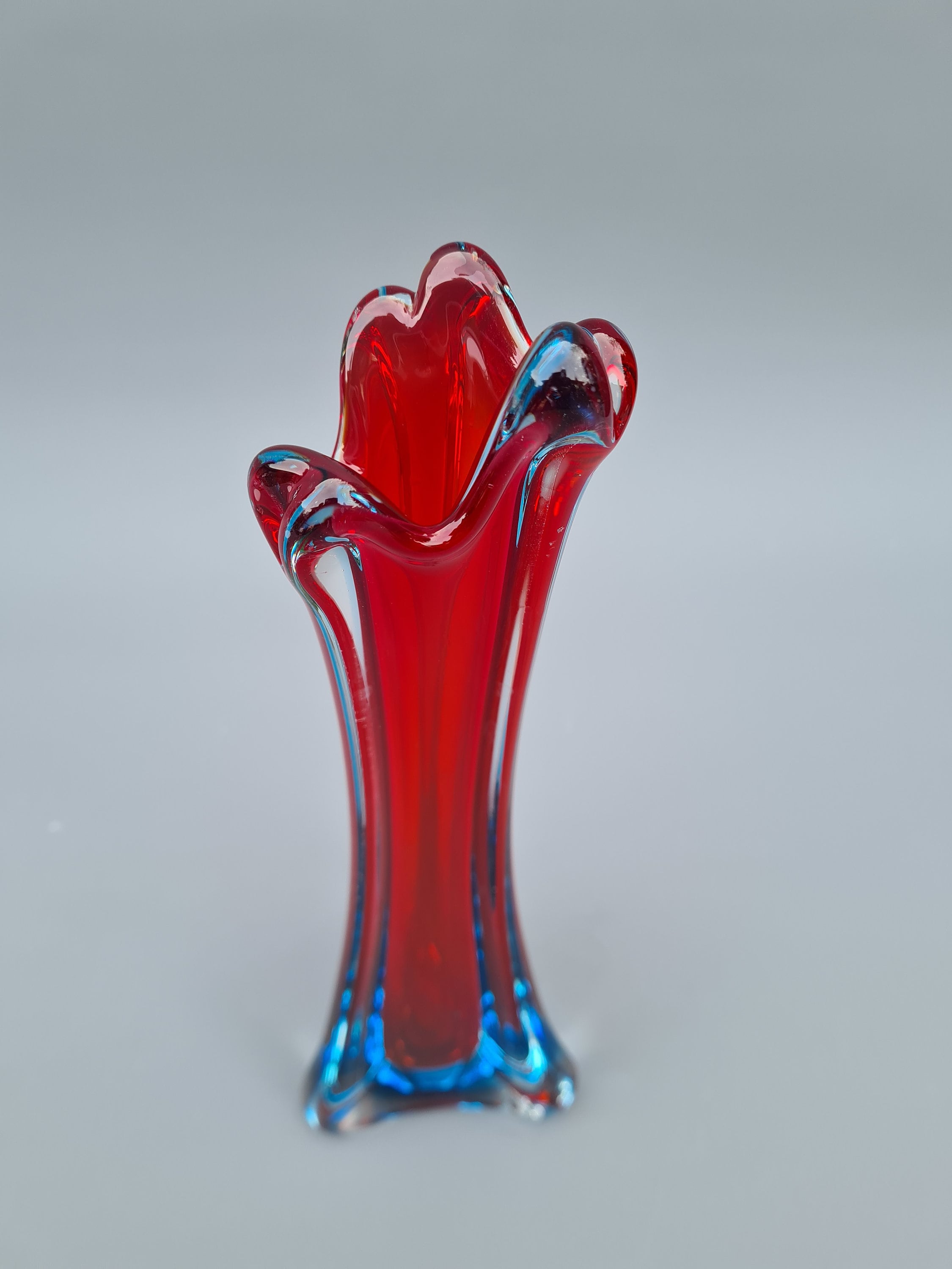 Mid-century Murano Glass Vase by Fratelli Toso, Italy 1950s