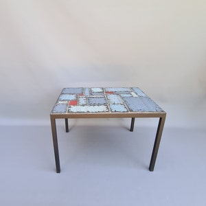 Vintage Belgian ceramic side table, 1960 ++