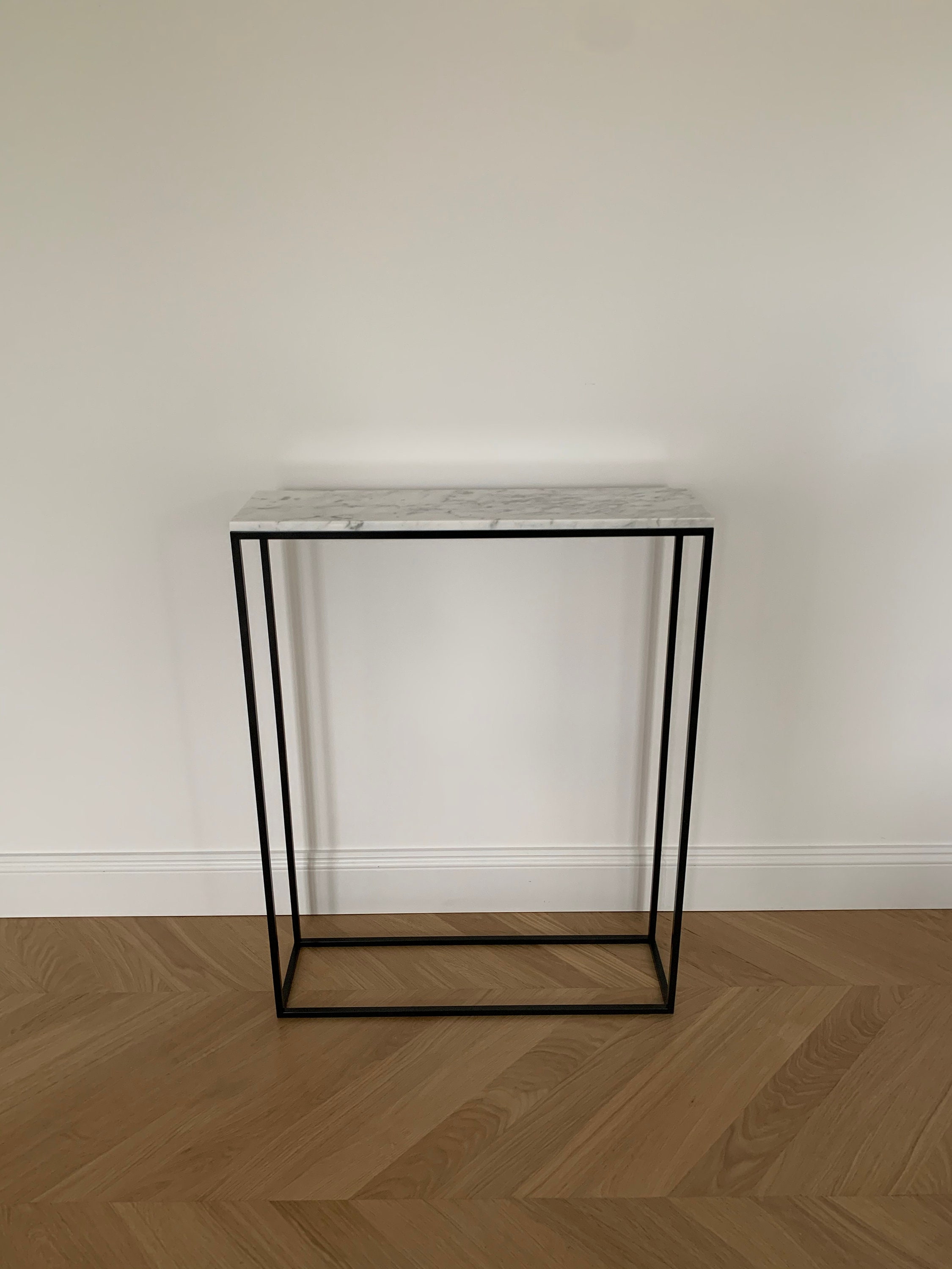 Minimal Design Marble Console Table Narrow Hallway Table Or atelier