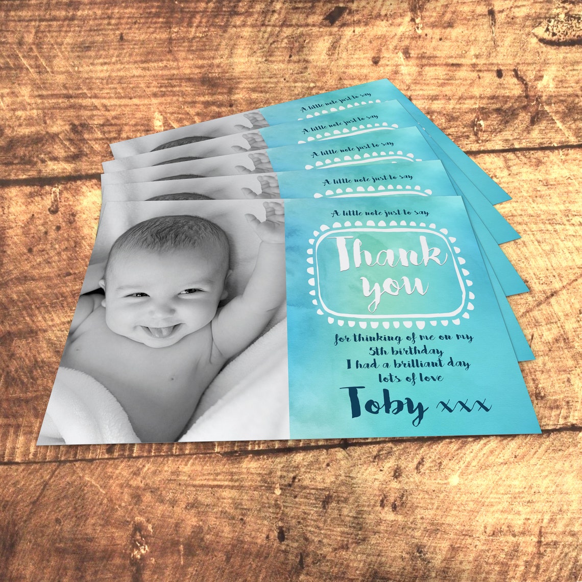 Children's Birthday Thank You Cards Personalised New Etsy UK