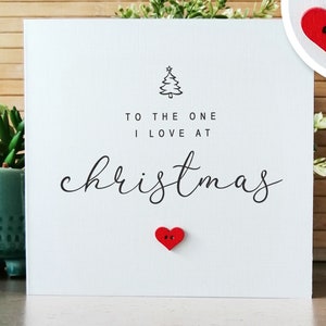 Romantic Christmas Card, For Her Christmas, For Him Christmas, One I Love Christmas Card, Husband Christmas Card
