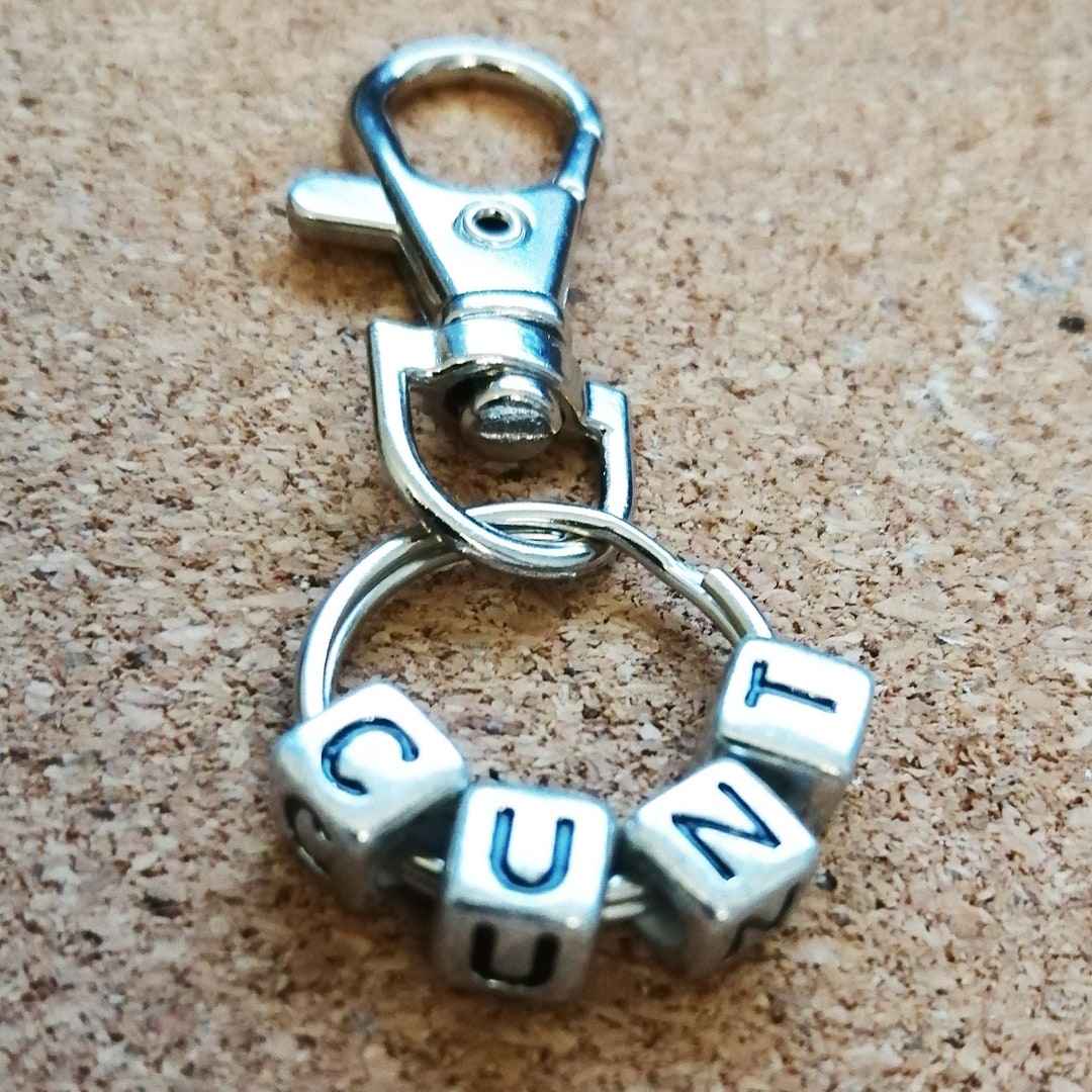 CNT Keyring Funny Fun SWEAR Word Charm Keychain Joke INSULT Gift for