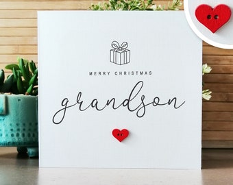 Christmas Card For Grandson, Merry Christmas Grandson, To A Special Grandson At Christmas, From Grandparents