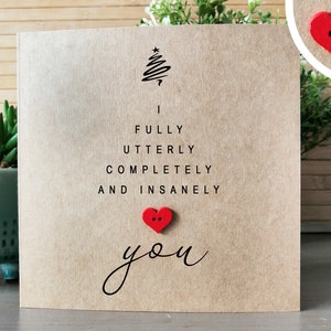 Romantic Christmas Card For Her, Christmas Card For Husband, Wife, Boyfriend, Girlfriend