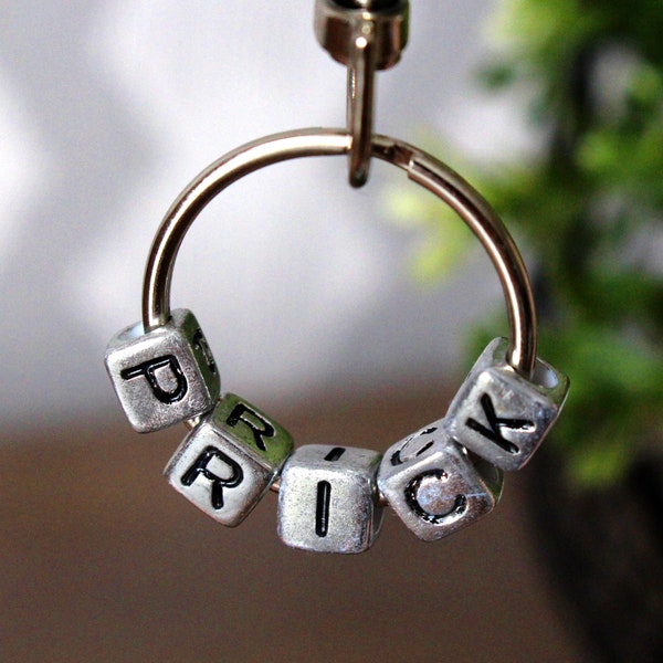 PRICK Keyring Funny Fun SWEAR Word Charm Keychain Joke INSULT Gift for Him Male