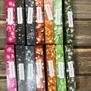 Caneta em branco exclusiva - resina e casca de ovo - Novas cores! Diversas cores!