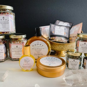 Poppy Apothecary Gift Set: Self Care & Bath Ritual Box