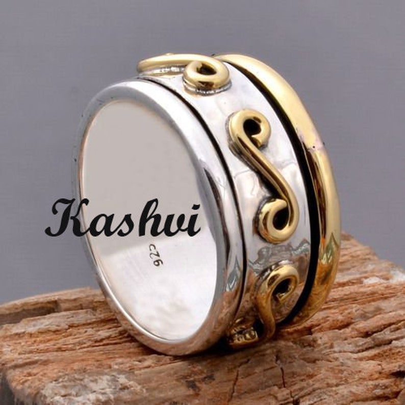 925 Silver Ring Gift For Her Ring Worry Ring Meditation Ring Women Ring Promise Ring Vintage Ring Spinner Ring Thumb Ring