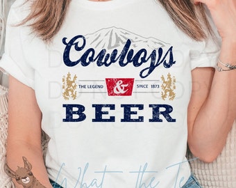 Cowboys and Beer Graphic Tee