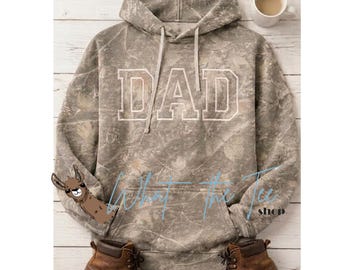 DAD Camo Hoodie | Father's Day Gift | Hunting Dad Gift | Gift for Him | Dad Birthday | Camouflage Pullover | New Dad Gift