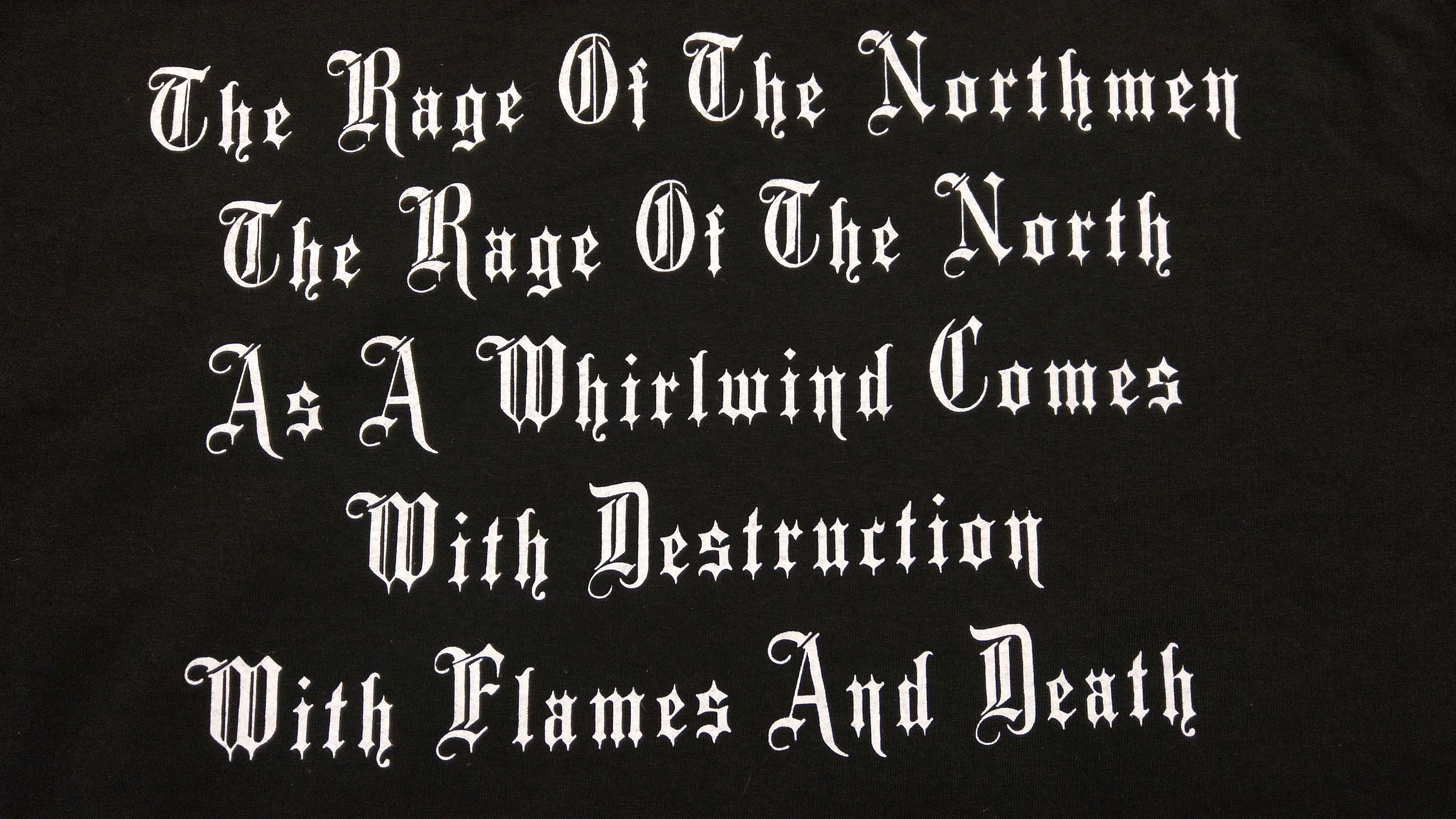 IN BATTLE - the Rage of the Northmen (t-shirt) Officially Licensed 