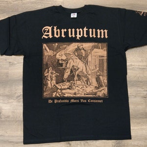 ABRUPTUM - De Profundis Mors Vas Cousumet (T-Shirt) Officially Licensed