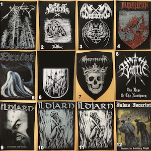 Various Rock & Metal Band Backpatches