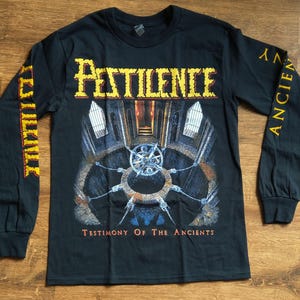 PESTILENCE - 古代人の証言（長袖）公式ライセンス