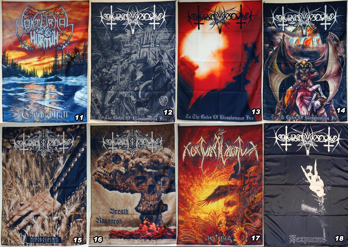 Various Rock & Metal Band Banners / Flags Etsy