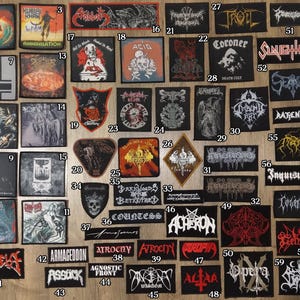 Various Rock & Metal Band Patches Part 01