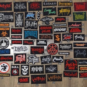 Various Rock & Metal Band Patches Part 03