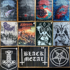 Various Rock & Metal Band Banners / Flags