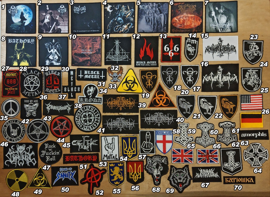 Various Rock & Metal Band Patches Part 4 Etsy