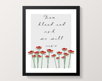 From Blood and Ash Quote // Digital Print
