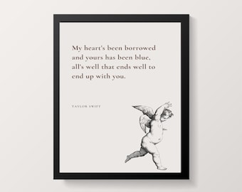 Amante // Cita TSwift // Impresión digital