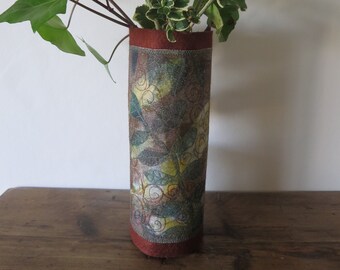Green and Brown Eco Vase Wrap