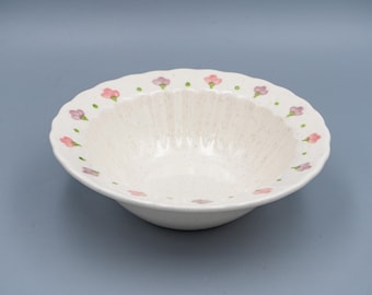Metlox Vernonware Pink Lady Berry Bowl | Vintage California Pottery Mid Century Modern Dinnerware