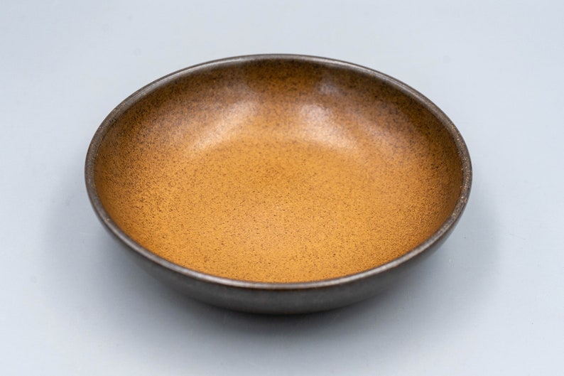 Heath Brownstone Coupe Soup Bowl Vintage California Pottery Mid Century Modern Dinnerware image 5