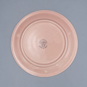 BREAD PLATE Vernon Kilns Early California Pink Vintage California Pottery Mid Century Modern Dinnerware Colorware Side Plate image 3