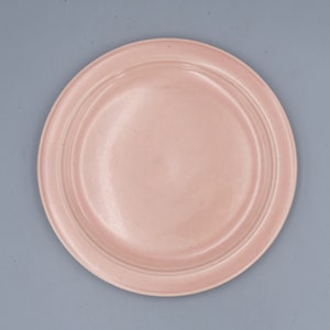 BREAD PLATE Vernon Kilns Early California Pink Vintage California Pottery Mid Century Modern Dinnerware Colorware Side Plate image 2