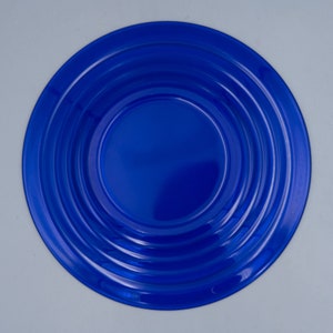 Hazel-Atlas Moderntone Cobalt Dinner Plate Vintage Depression Glass Mid Century Dinnerware image 4