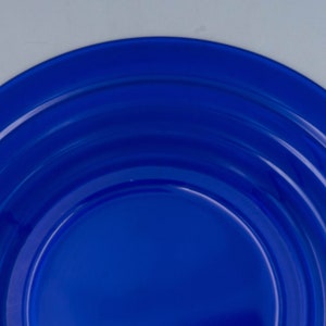 Hazel-Atlas Moderntone Cobalt Dinner Plate Vintage Depression Glass Mid Century Dinnerware image 5