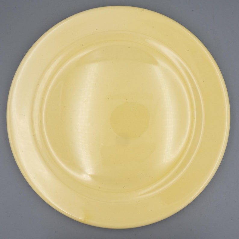 CHOP PLATE LuRay Pastels Yellow, Taylor Smith & Taylor TST Vintage West Virginia Pottery Mid-century Modern Dinnerware image 2