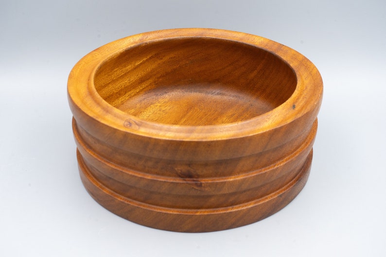 Georges Briard Teak Salad Serving Bowl Vintage Mid Century Modern Tableware Serveware immagine 3