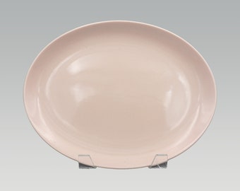 Russel Wright Iroquois Casual China Pink Sherbet Oval Platter 12-3/4" | Vintage Mid Century Modern Designer Dinnerware Serveware