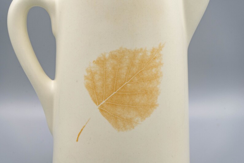 Denby Energy Leaf Ceramic Pitcher Vintage British Pottery Water Pitcher Stoneware Water Jug English Dinnerware image 5