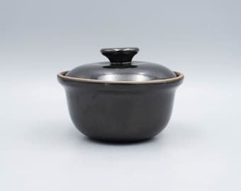 Heath Ceramics Black Individual Casserole With or Without Lid | Vintage California Pottery
