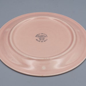 BREAD PLATE Vernon Kilns Early California Pink Vintage California Pottery Mid Century Modern Dinnerware Colorware Side Plate image 4