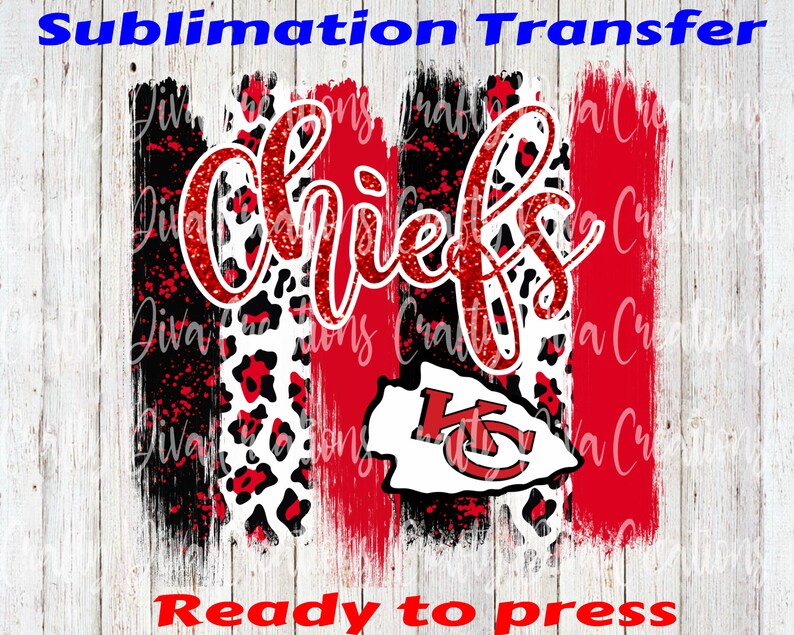 Kansas Chiefsready to press sublimation transfer/ full color Etsy