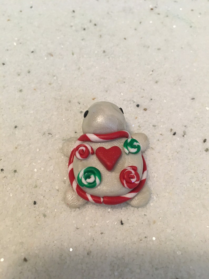 Polymer Clay Turtle covered in Succulents
