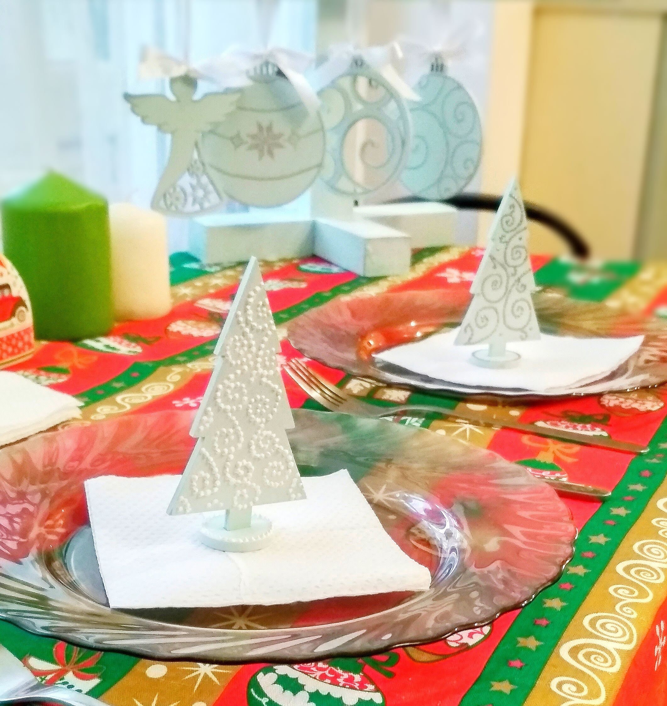 Wooden christmas tree Mini christmas tree Tabletop blue Etsy