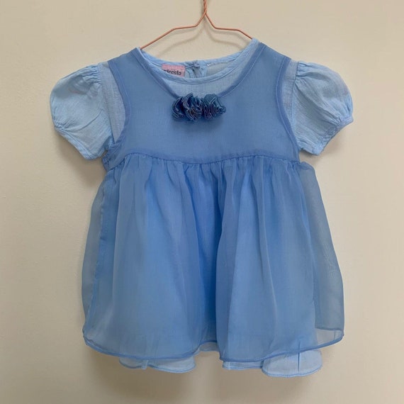 2 Piece Toddler Girl's Top - Soft Blue 2T/3T - Co… - image 1