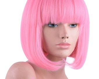 pink wig etsy