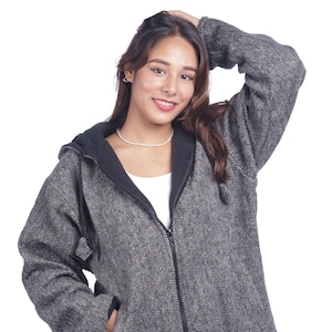 Handmade Heavy Cotton Polar Fleece Jacket - Classic and Traditional Coat - Organic Cotton - Warm and Comfy Jacket - Hima Originals