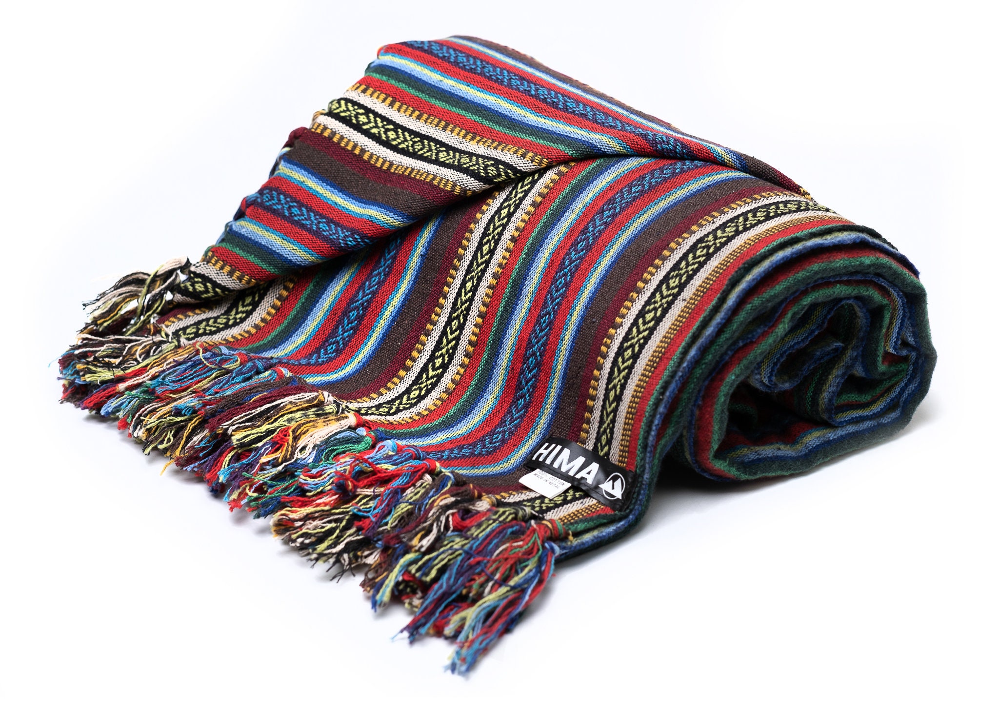 Gheri Cotton Blanket Hand Made in Nepal Multi Propose Etsy UK