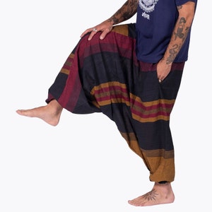 Plain Color Patch Harem - Perfect for Yoga and Comfy - Relax and Chill Pants - Ethically Handmade Hippie Bohemian Genie Style Pants