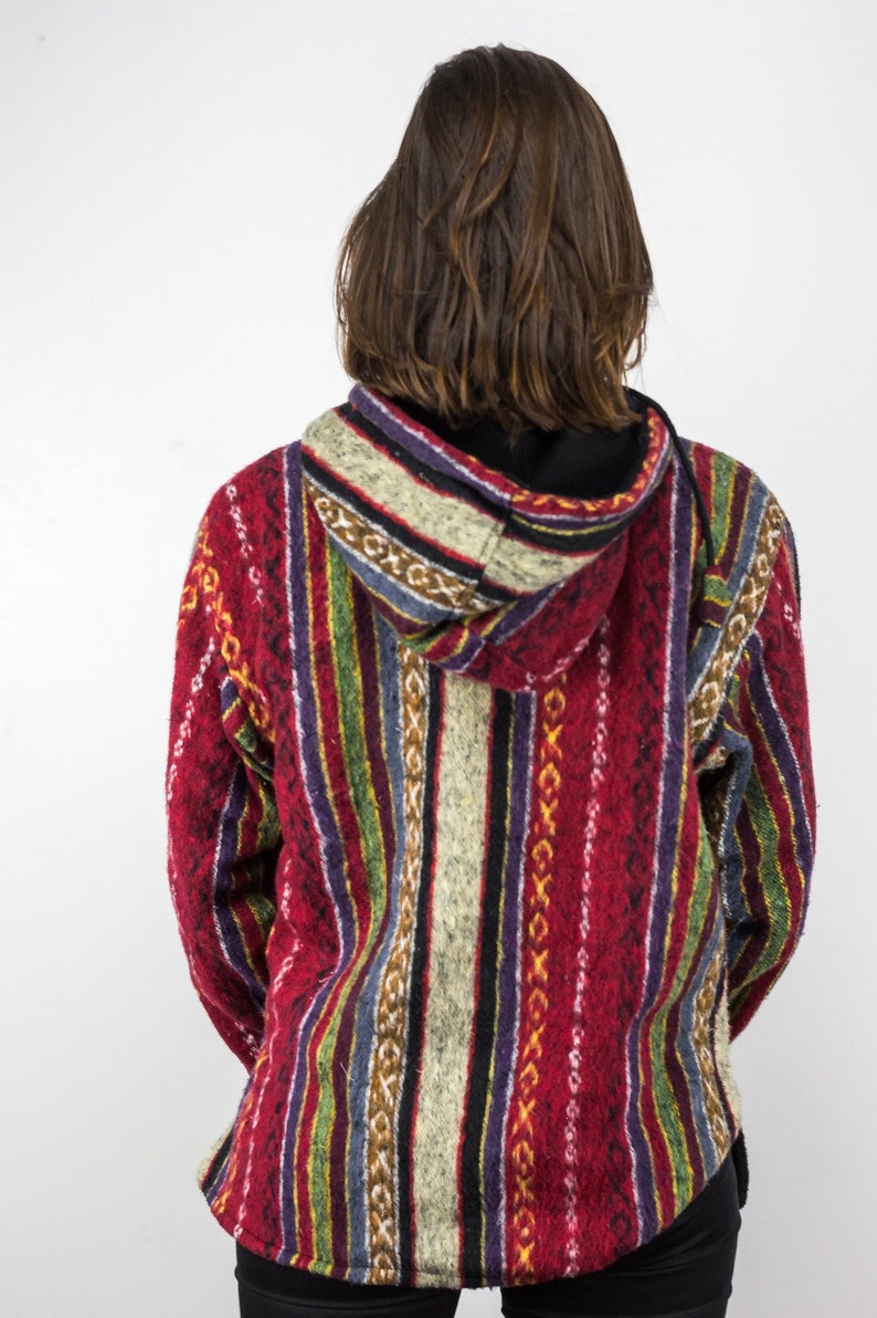 Women Hippie Hoodie Ethnic Festival Hippie Sweater Hooded | Etsy