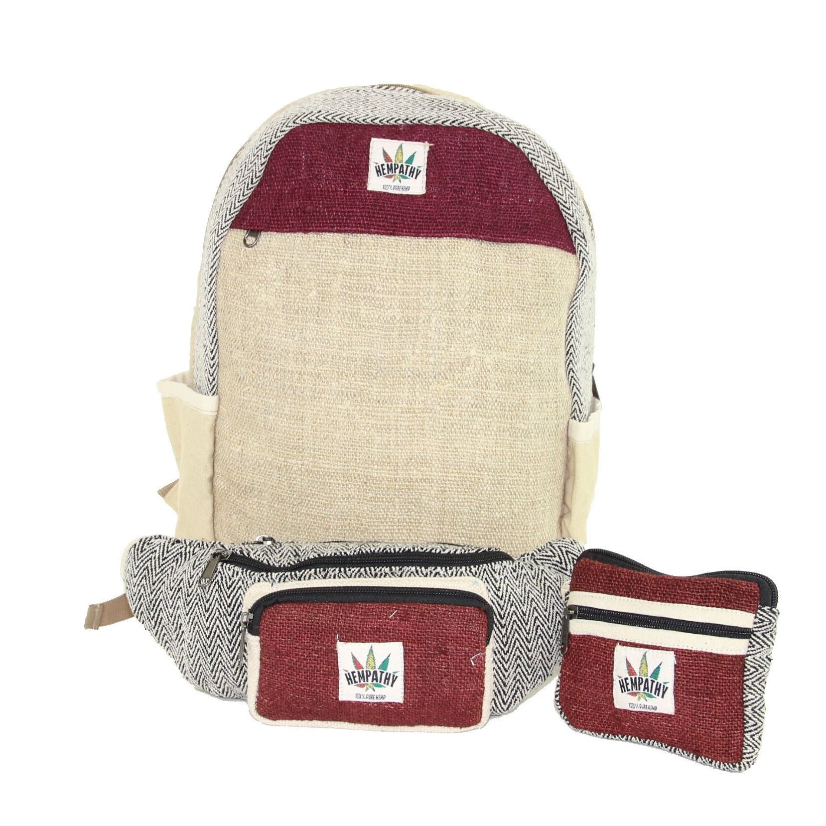 Hemp Backpack & West Pack With Wallet Eco-friendly Organic - Etsy