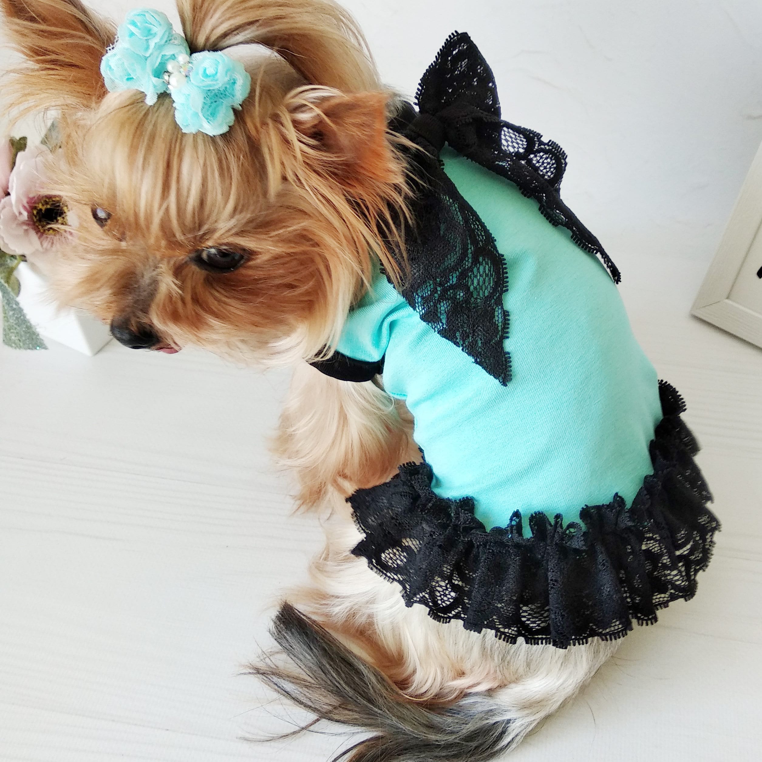Cute Dog Dress Dog Clothes Girl Teacup Dog Clothes Luxury Etsy