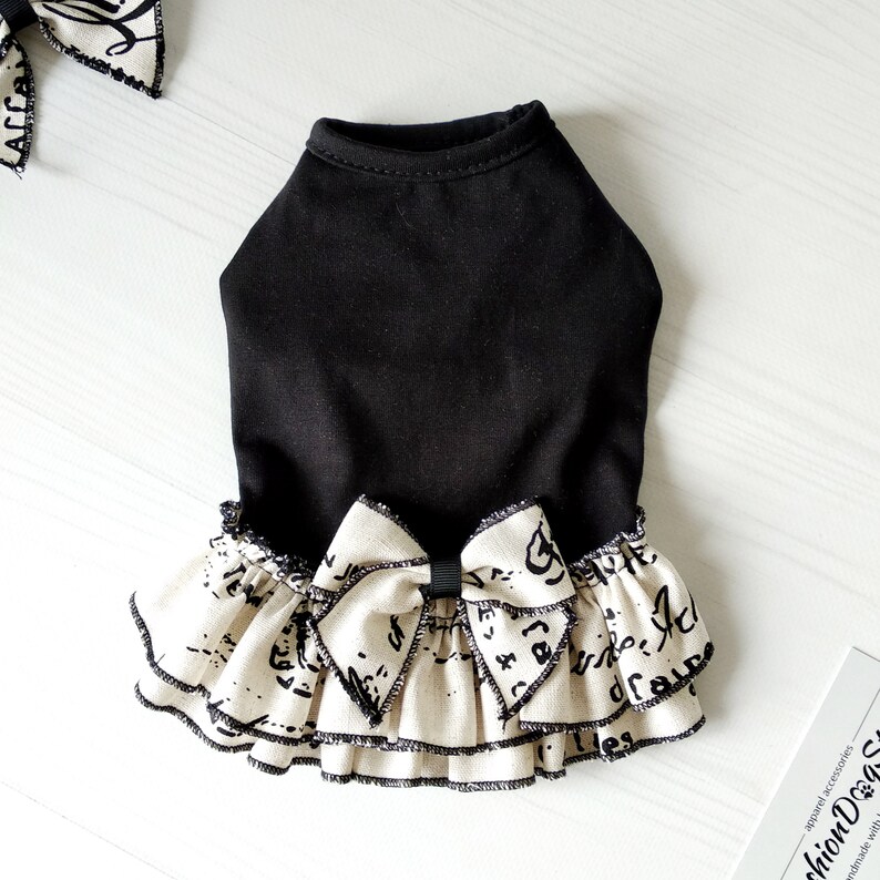 Cute dog dress dog clothes girl teacup dog clothes luxury Etsy